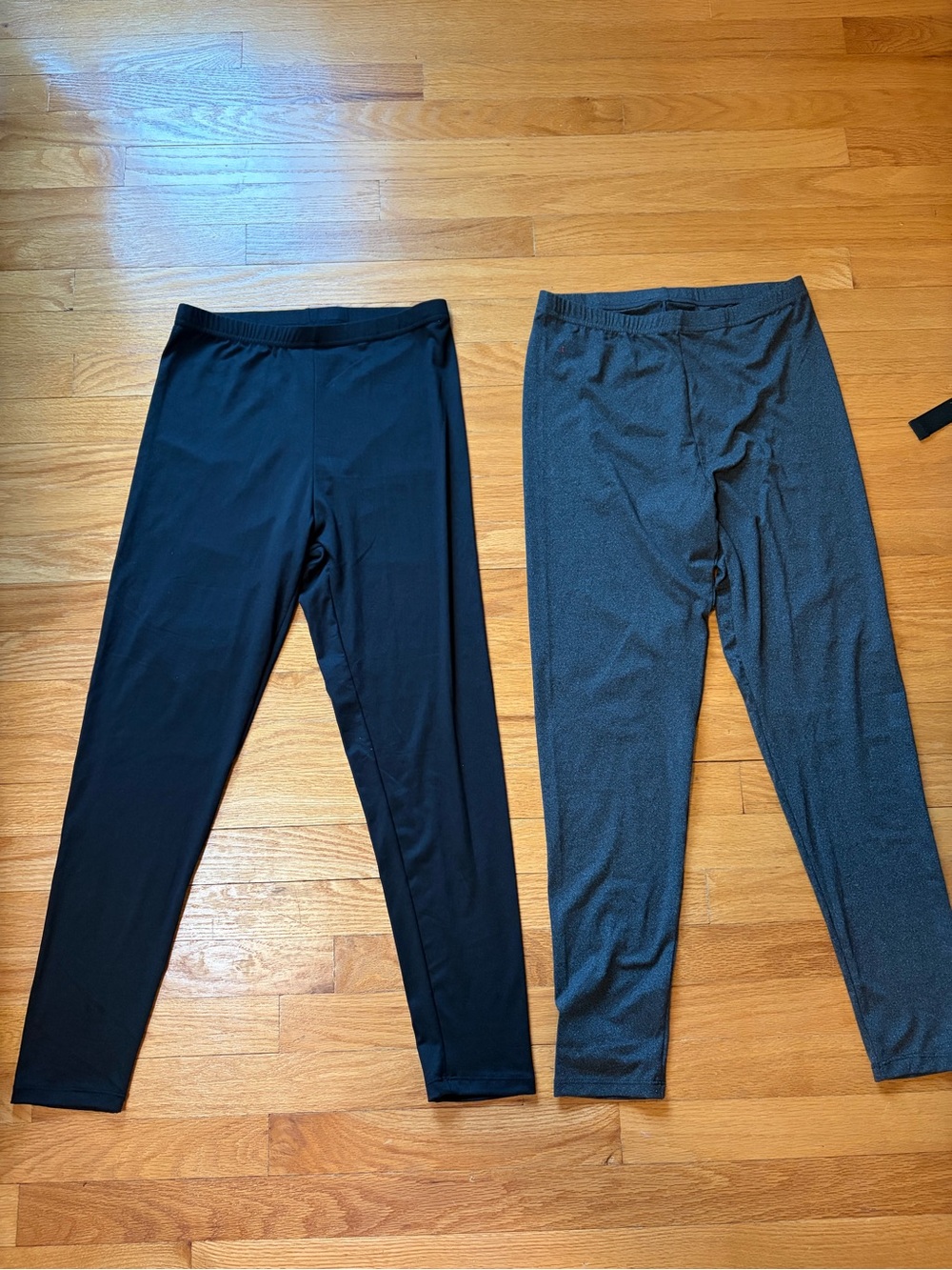 Womans Black and Charcoal Leggings - Pack of 2